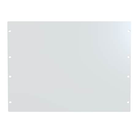 Hammond 8U FLAT STEEL Panel WHITE PBPS19014WH